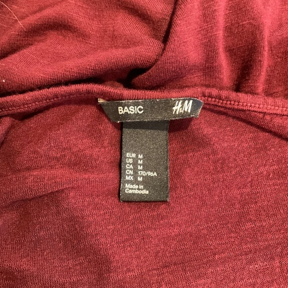H&M Dark Red Burgundy Women’s Sz M Tank Top - Picture 6 of 8